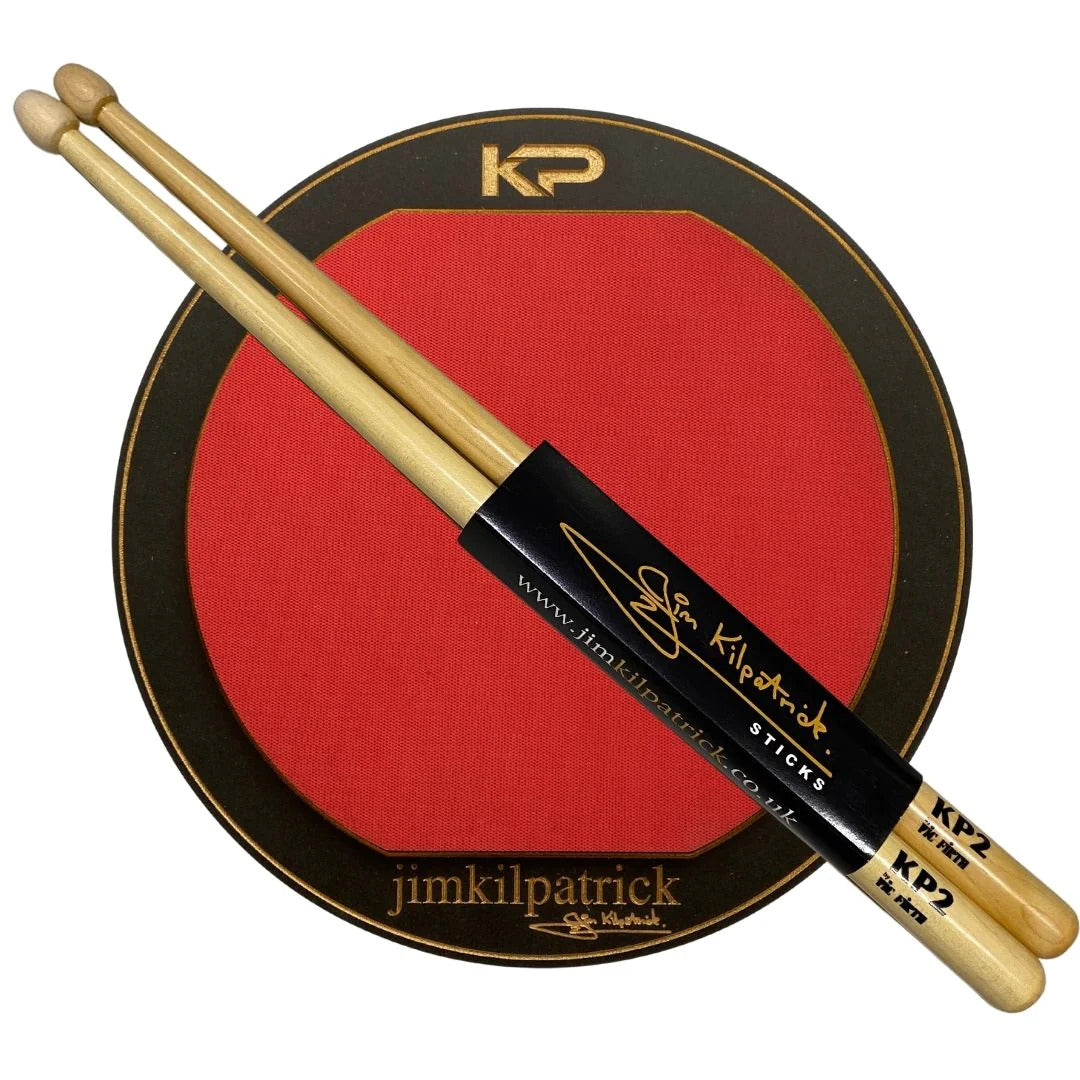Jim Kilpatrick Practice pad and snare stick bundle