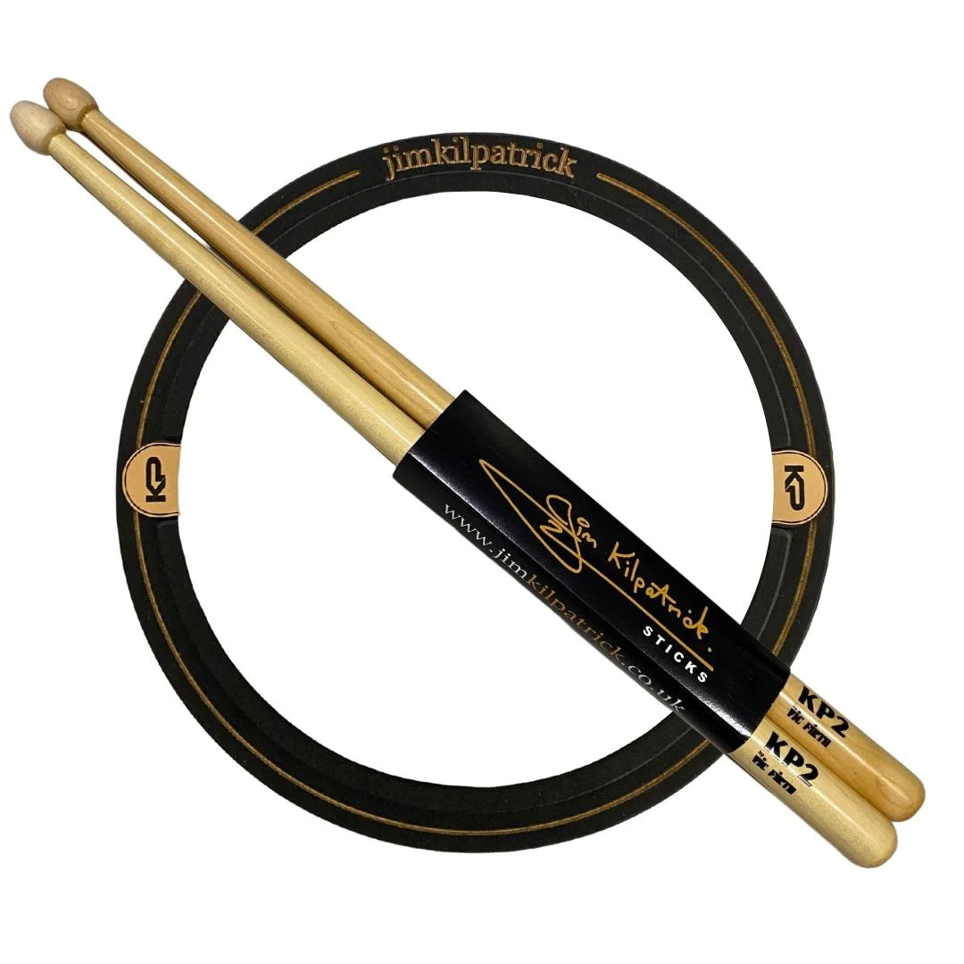 Jim Kilpatrick Practice pad and snare stick bundle
