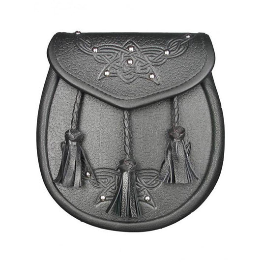 Day Sporran Celtic Studded Wing