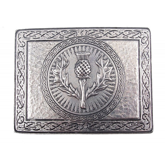 Belt Buckle with Thistle