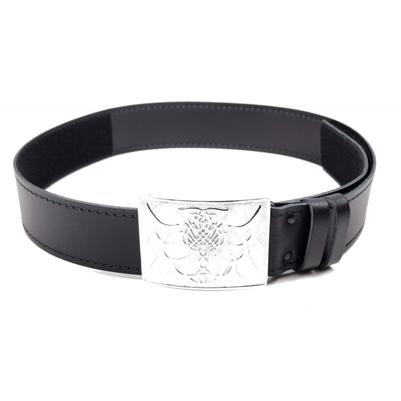 Belt Plain Leather Velcro