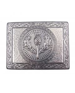 Belt Buckle with Thistle