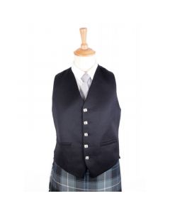 Black Five Button Vest